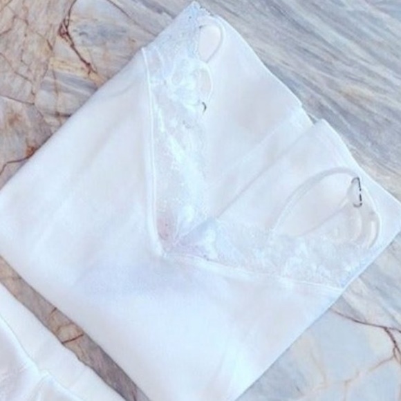 NEW Victoria Secret Very Sexy Lace Cotton Cami  White medium - Picture 6 of 6